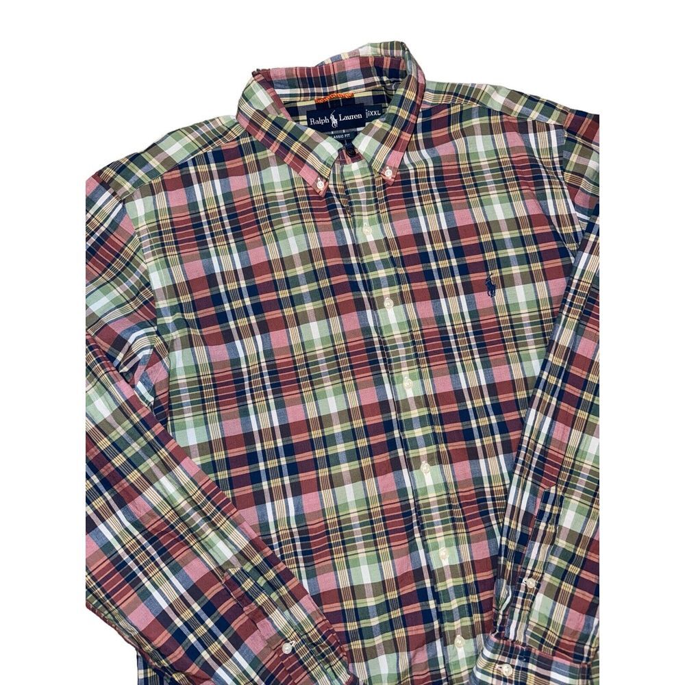 Ralph Lauren Classic Fit Button Down Mens XXL Navy Pony Preppy Long Sleeve Shirt